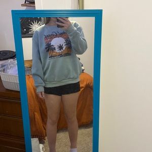 green/mint color crew neck